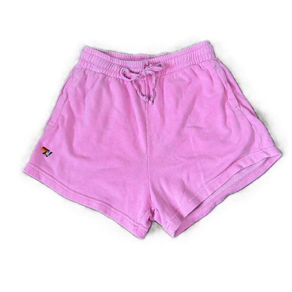 Aviator Nation Pink Athletic Shorts L (Flaws) - Picture 1 of 5